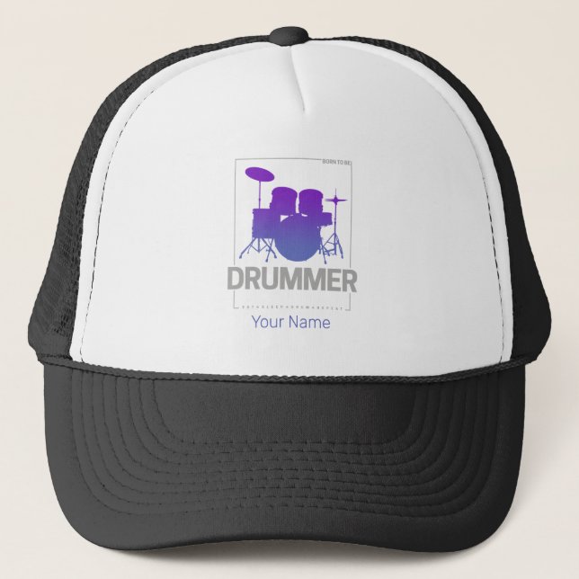 Gorra De Camionero El tambor nació para ser miembro de banda percusio (Anverso)