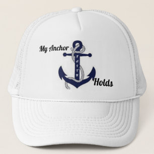Gorra De Camionero El tapón de béisbol de mi anclaje (fe)