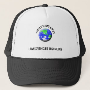 Gorra De Camionero El técnico más grande de la regadera del césped