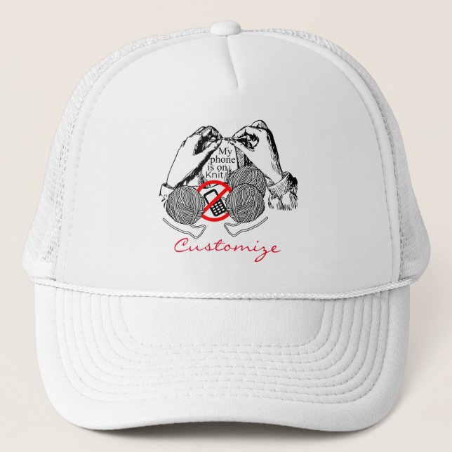 Gorra De Camionero El teléfono está en Knit Thunder_Cove (Anverso)