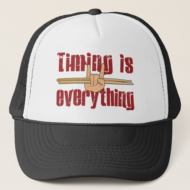 Gorra De Camionero El tiempo es todo Trucero de armas de tambor (Anverso)
