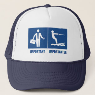 Gorra De Camionero El Trabajo Es Importante, El Esquí Acuático Es I