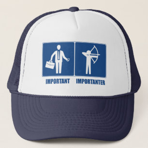 Gorra De Camionero El Trabajo Es Importante, El Tiro Con Arco Es Impo