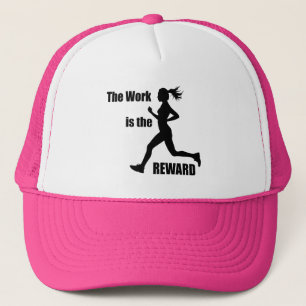 Gorra De Camionero El Trabajo Es La Corredora De La Recompensa