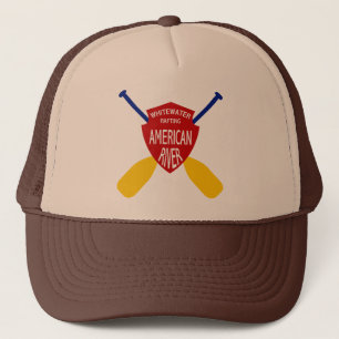 Gorra De Camionero El transportar en balsa de Whitewater americano