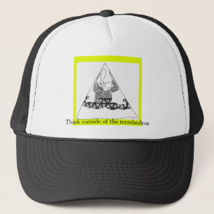Gorra De Camionero el tretra, piensa fuera en del tetraedro