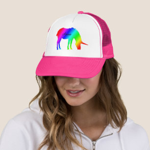 Gorra De Camionero El unicornio del arco iris, añade nombre