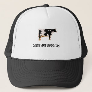 Gorra De Camionero el vaca-enfoque, vacas es buddhas