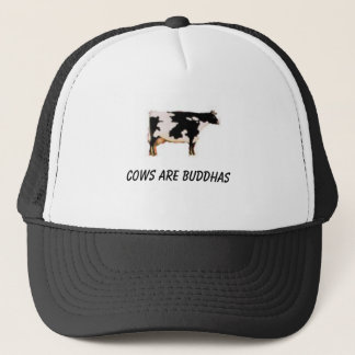 Gorra De Camionero el vaca-enfoque, vacas es buddhas