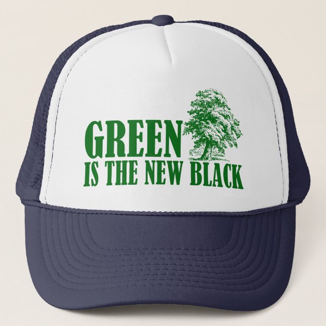 Gorra De Camionero El verde es el nuevo negro (Anverso)