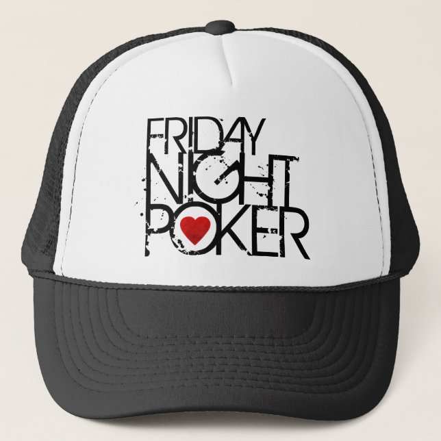 Gorra De Camionero El viernes por la noche póker (Anverso)