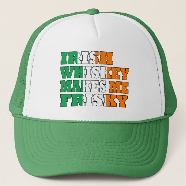 Gorra De Camionero El whisky irlandés me hace friki (Anverso)
