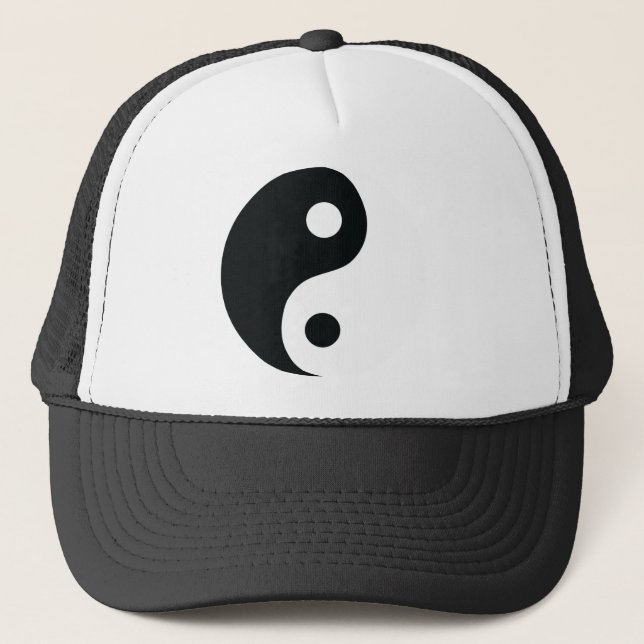 Gorra De Camionero el ying e icono de yang (Anverso)
