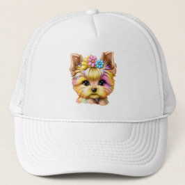 Gorra De Camionero El yorkie dulce y adorable
