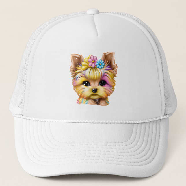 Gorra De Camionero El yorkie dulce y adorable (Anverso)