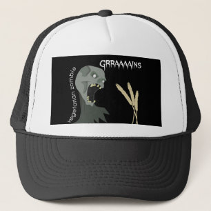 Gorra De Camionero ¡El zombi vegetariano quiere Graaaains!