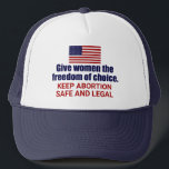 Gorra De Camionero Elección profesional Mantener el aborto seguro y l<br><div class="desc">Den a las mujeres la libertad de elección en Estados Unidos. Es nuestro derecho civil. Toda mujer merece el derecho a elegir. Mantener el aborto seguro y el límite legal. Un gorra patriótico estadounidense. Luchar contra SCOTUS y este borrador para derrocar a Roe V. Wade.</div>