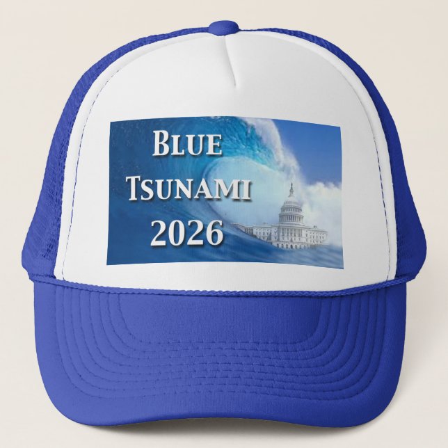 Gorra De Camionero Elección Tsunami Azul 2026 (Anverso)