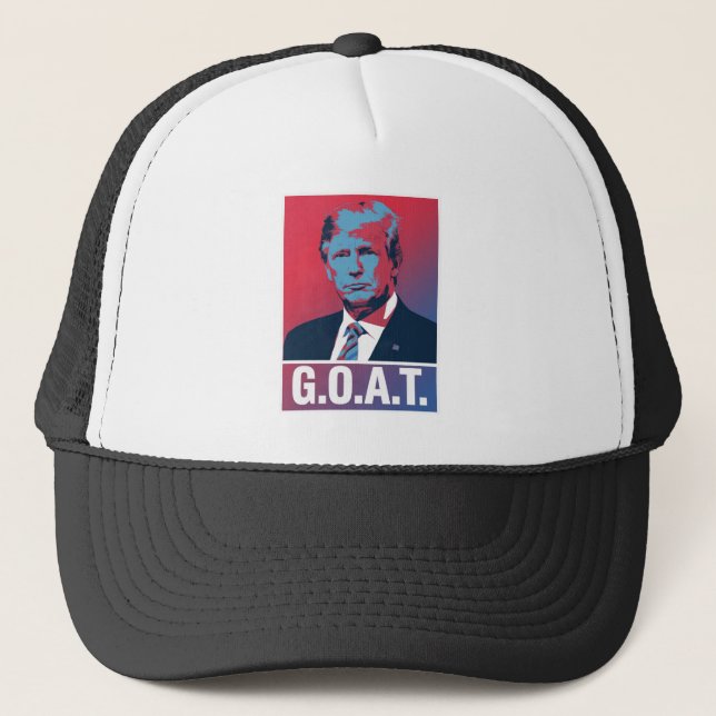 Gorra De Camionero Elecciones de Trump GOAT 2024 (Anverso)