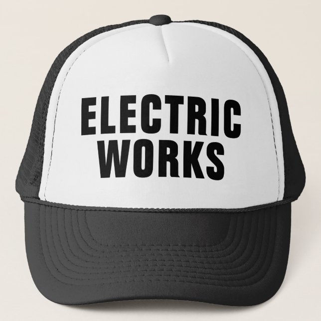 Gorra De Camionero Electric Works™ Trucker Hat (Anverso)