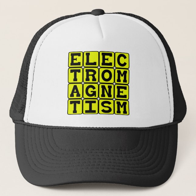 Gorra De Camionero Electromagnetismo, Rama de la Física (Anverso)