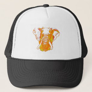 Gorra De Camionero Elefante africano de arte pop
