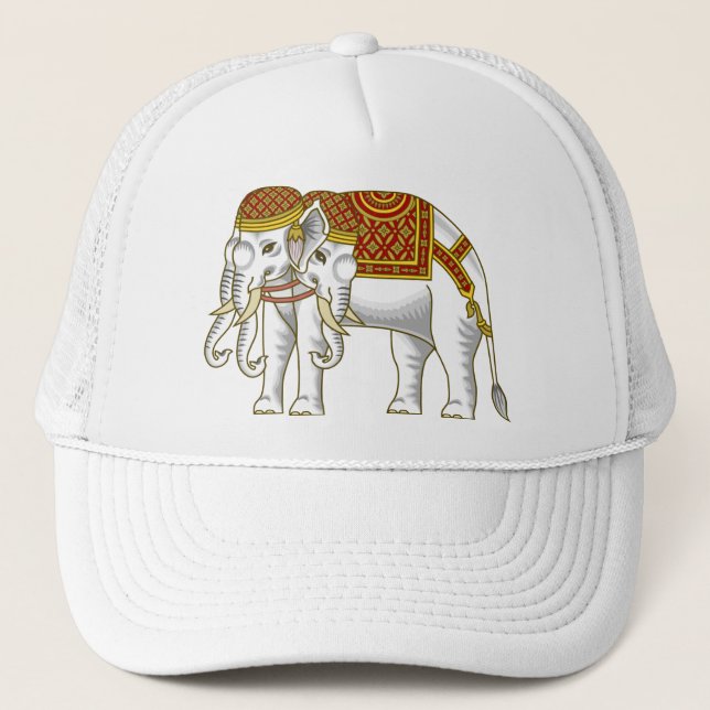 Gorra De Camionero Elefante blanco Erawan tailandés (Anverso)