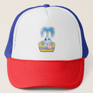 Gorra De Camionero Elefante con bañera llena de agua