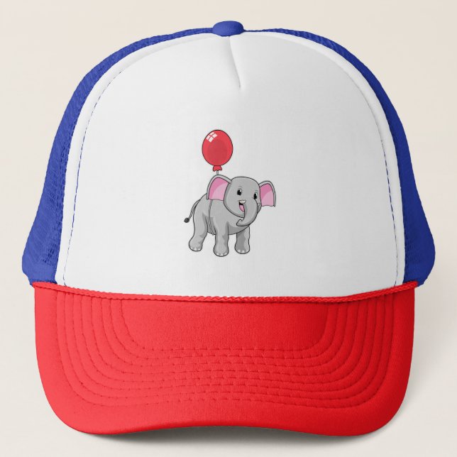 Gorra De Camionero Elefante con globo (Anverso)