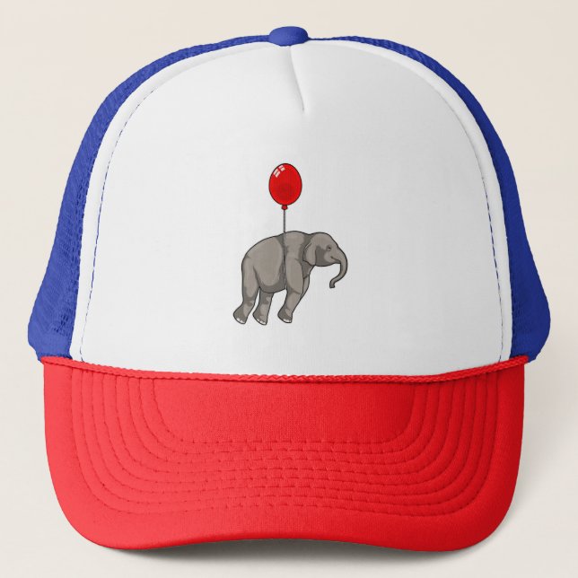 Gorra De Camionero Elefante con globo (Anverso)