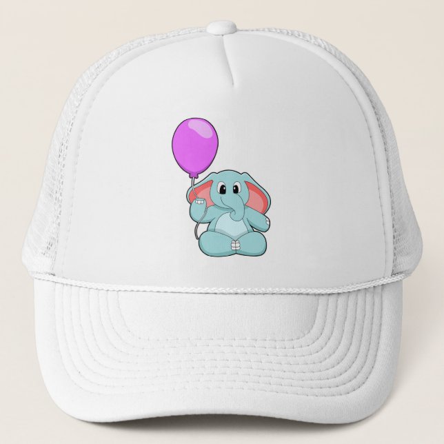 Gorra De Camionero Elefante con globo (Anverso)