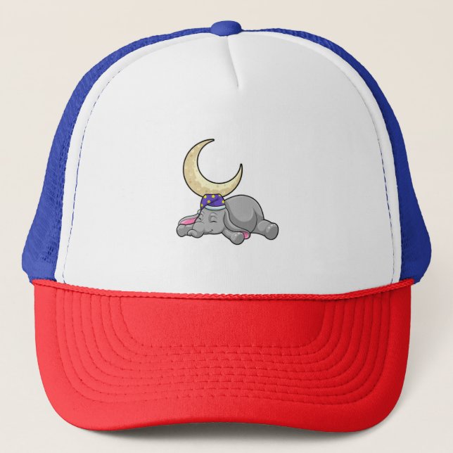 Gorra De Camionero Elefante con luna (Anverso)