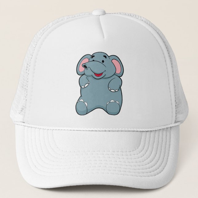 Gorra De Camionero Elefante Cute (Anverso)