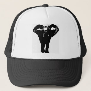 Gorra De Camionero Elefante de arte pop único