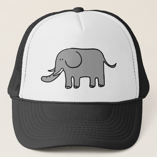 Gorra De Camionero Elefante divertido (Anverso)