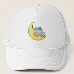 Gorra De Camionero Elefante durmiendo con máscara para dormir