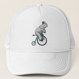 Gorra De Camionero Elefante en Circo con Bicicleta
