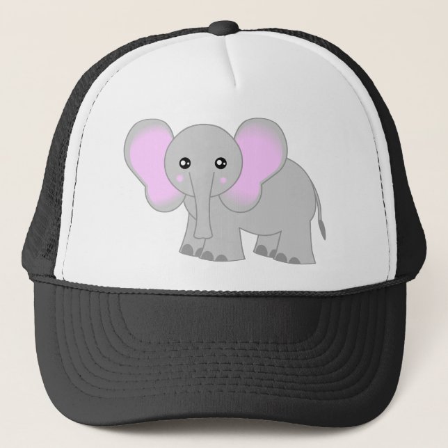 Gorra De Camionero Elefante lindo (Anverso)