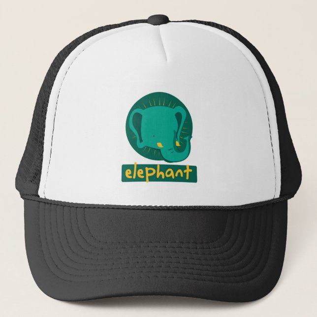 Gorra De Camionero elefante lindo (Anverso)