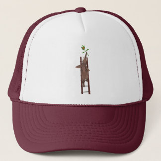 Gorra De Camionero Elefante trepando una escalera