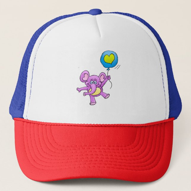 Gorra De Camionero Elefante y globo (Anverso)