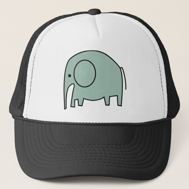 GORRA DE CAMIONERO ELEFANTES DE LA VERDE MENTA (Anverso)