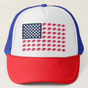 Gorra De Camionero elefantes patrióticos