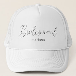 Gorra De Camionero elegant bridesmaid name modern chic trendy