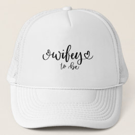 Gorra De Camionero Elegant Modern Script Wifey to Be