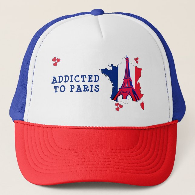 Gorra De Camionero Elegante ADICIONAL A PARÍS (Anverso)