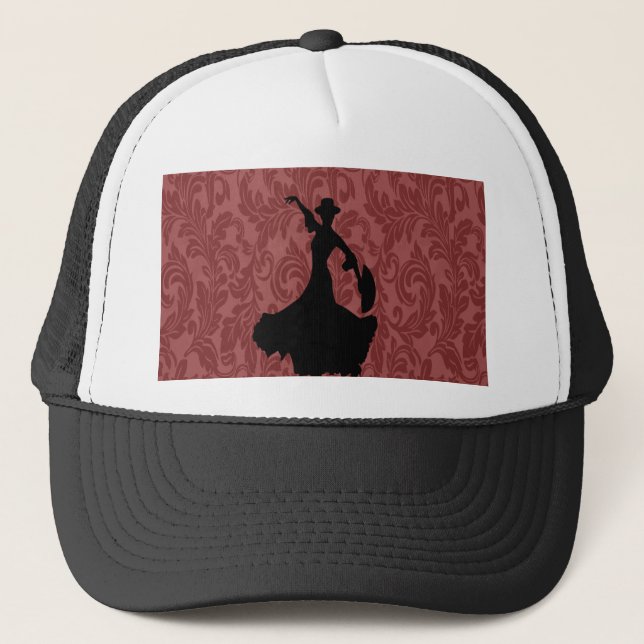 Gorra De Camionero Elegante bailarín de flamenco de moda giratoria da (Anverso)