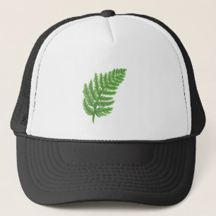 Gorra De Camionero Elegante color de agua verde helechos hojas de bos