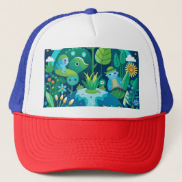 Gorra De Camionero Elegante diseño en forma de Shamrock para St. Patr