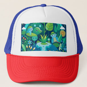 Gorra De Camionero Elegante diseño en forma de Shamrock para St. Patr